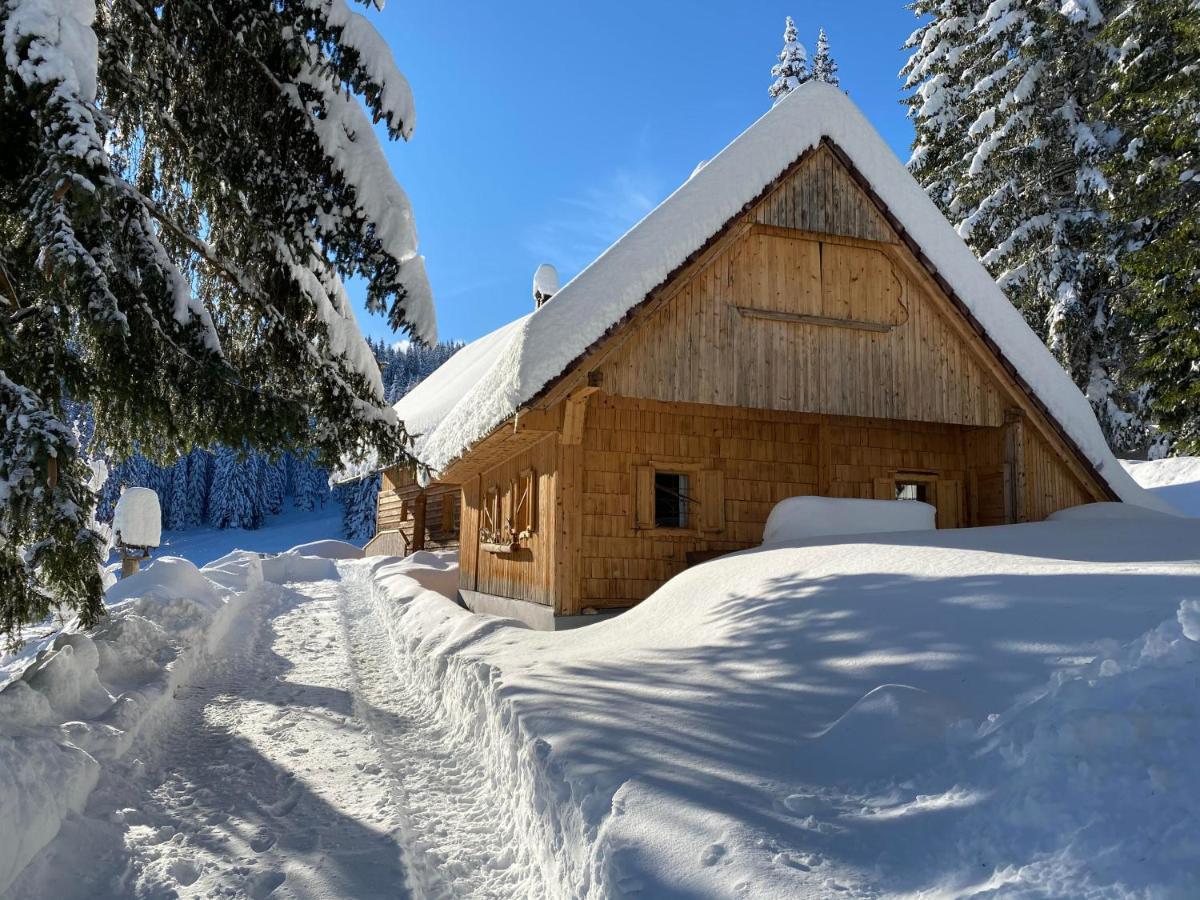 הוילה Zgornje Gorje Chalet Ivi מראה חיצוני תמונה